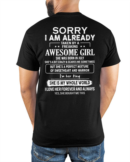 July - Awesome girl - Perfect gift for your boyfriend - (SKU04-86-07) - From Wife NGHL07