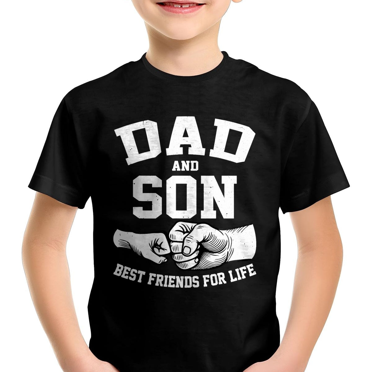 Dad and Son Best Friends for Life Fathers Day Dad and Son T-Shirt - Gift From Dad Unisex T-Shirt/Hoodie - NGHL00 (SKUT-2310EMAILDS-08)