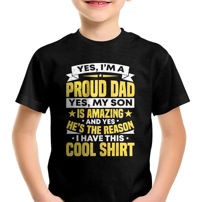 Proud Dad Of A Son Father's Day From Son T-Shirt- Gift From Dad Unisex T-Shirt/Hoodie - NGHL00 (SKUT-2310EMAILDS-42)