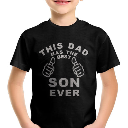 This Dad Has The Best Son Ever Funny Fathers Day From Son T-Shirt - Gift From Dad Unisex T-Shirt/Hoodie - NGHL00 (SKUT-2310EMAILDS-45)