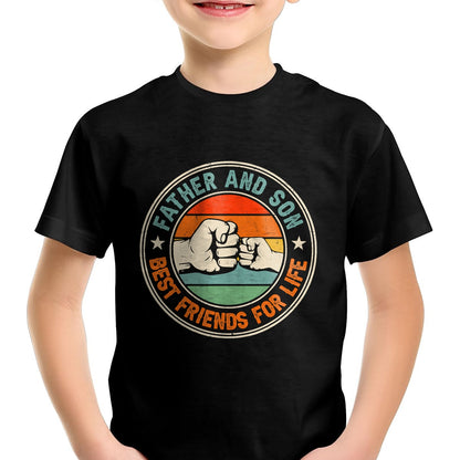 Father And Son Best Friends For Life Matching Father's Day T-Shirt - Gift From Dad Unisex T-Shirt/Hoodie - NGHL00 (SKUT-2310EMAILDS-21)