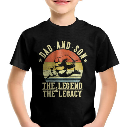 Dad and Son The Legend And The Legacy Gifts Dad T-Shirt - Gift From Dad Unisex T-Shirt/Hoodie - NGHL00 (SKUT-2310EMAILDS-09)