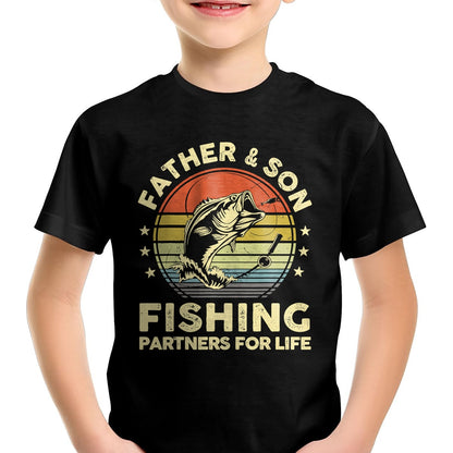 Father Son Matching Fishing Funny Bass Fish Dad Graphic T-Shirt - Gift From Dad Unisex T-Shirt/Hoodie - NGHL00 (SKUT-2310EMAILDS-27)