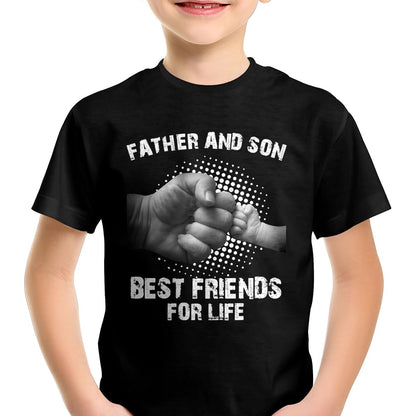 Father Son Best Friends for Life Fist Bump Matching T-Shirts T-Shirt - Gift From Dad Unisex T-Shirt/Hoodie - NGHL00 (SKUT-2310EMAILDS-25)