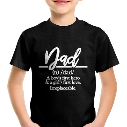 Dad Definition Shirts for Father from Son and Daughter T-Shirt - Gift From Dad Unisex T-Shirt/Hoodie - NGHL00 (SKUT-2310EMAILDS-10)