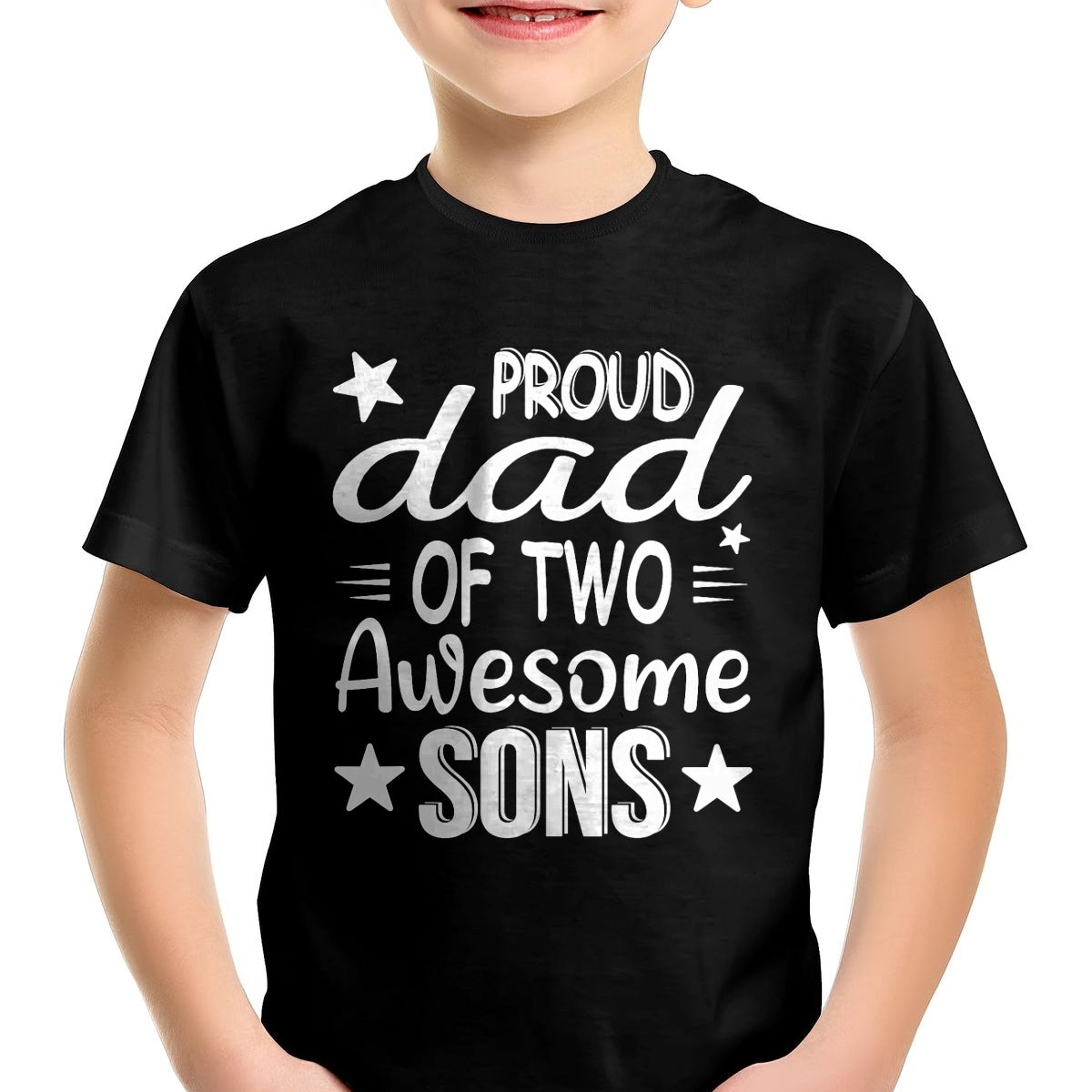 Men Dad Of 2 Boys Two Sons Father's Day T-Shirt - Gift From Dad Unisex T-Shirt/Hoodie - NGHL00 (SKUT-2310EMAILDS-37)