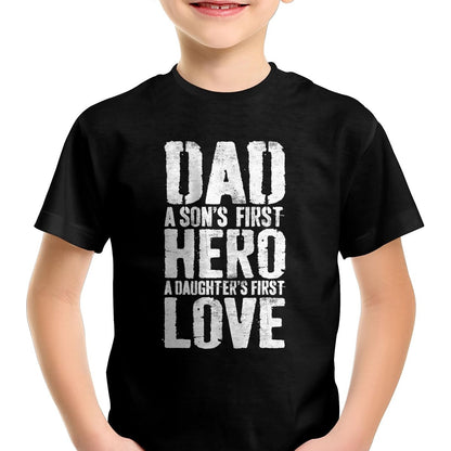 Dad A Sons First Hero A Daughters First Love Shirt Men Daddy T-Shirt - Gift From Dad Unisex T-Shirt/Hoodie - NGHL00 (SKUT-2310EMAILDS-07)