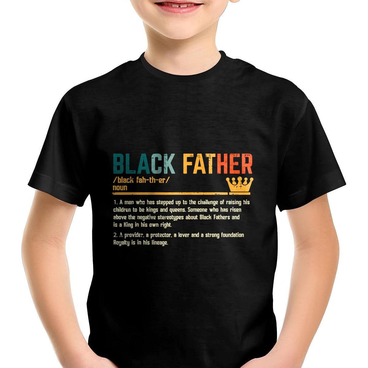 Fathers Day Black Father Definition African American Dad T-Shirt - Gift From Dad Unisex T-Shirt/Hoodie - NGHL00 (SKUT-2310EMAILDS-28)