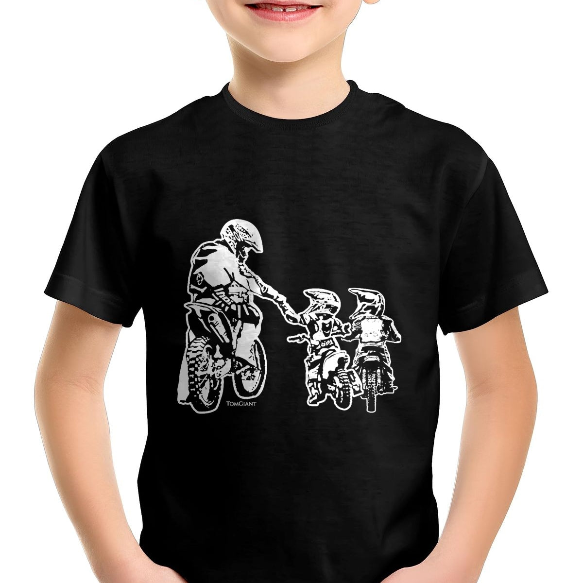 Dirt Bike Motorcycle Motocross Father Biker Son Sons Dad T-Shirt - Gift From Dad Unisex T-Shirt/Hoodie - NGHL00 (SKUT-2310EMAILDS-18)