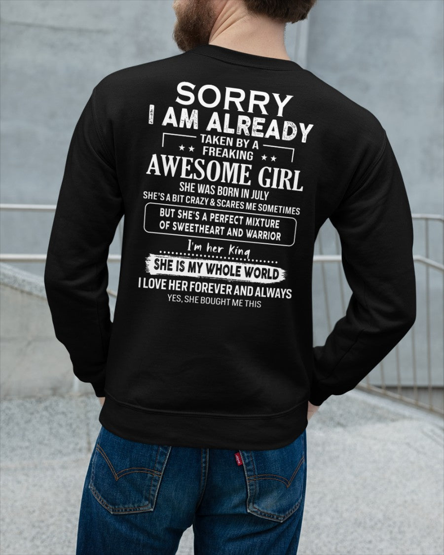 July - Awesome girl - Perfect gift for your boyfriend - (SKU04-86-07) - From Wife NGHL07