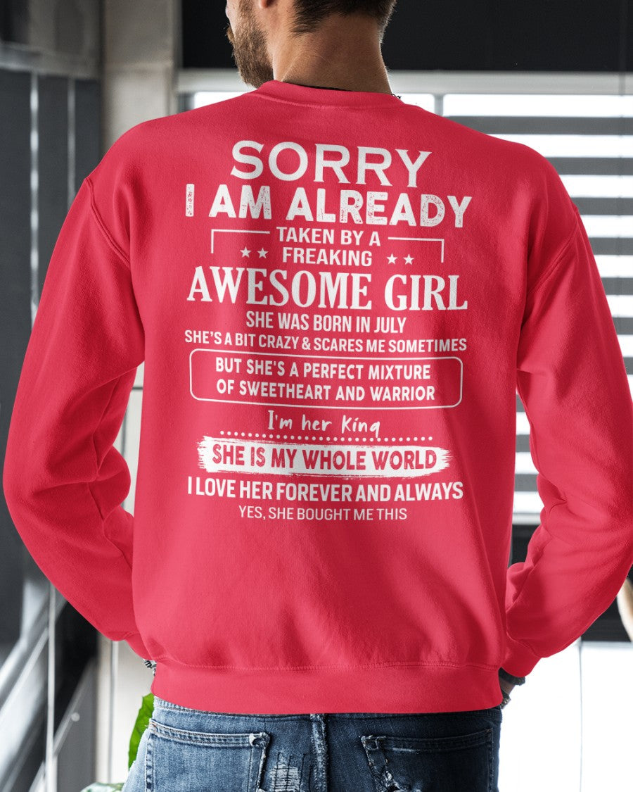 July - Awesome girl - Perfect gift for your boyfriend - (SKU04-86-07) - From Wife NGHL07