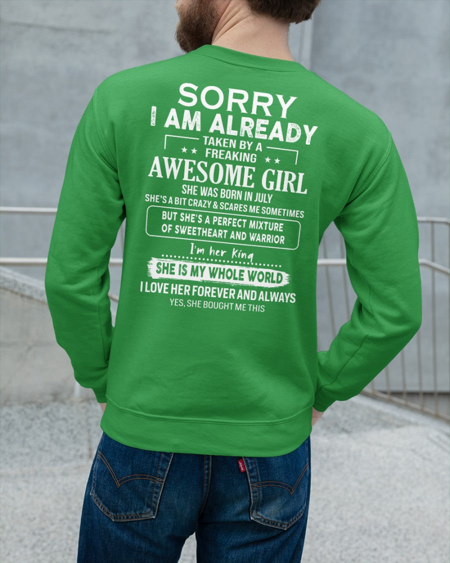 July - Awesome girl - Perfect gift for your boyfriend - (SKU04-86-07) - From Wife NGHL07
