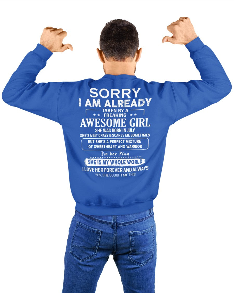 July - Awesome girl - Perfect gift for your boyfriend - (SKU04-86-07) - From Wife NGHL07