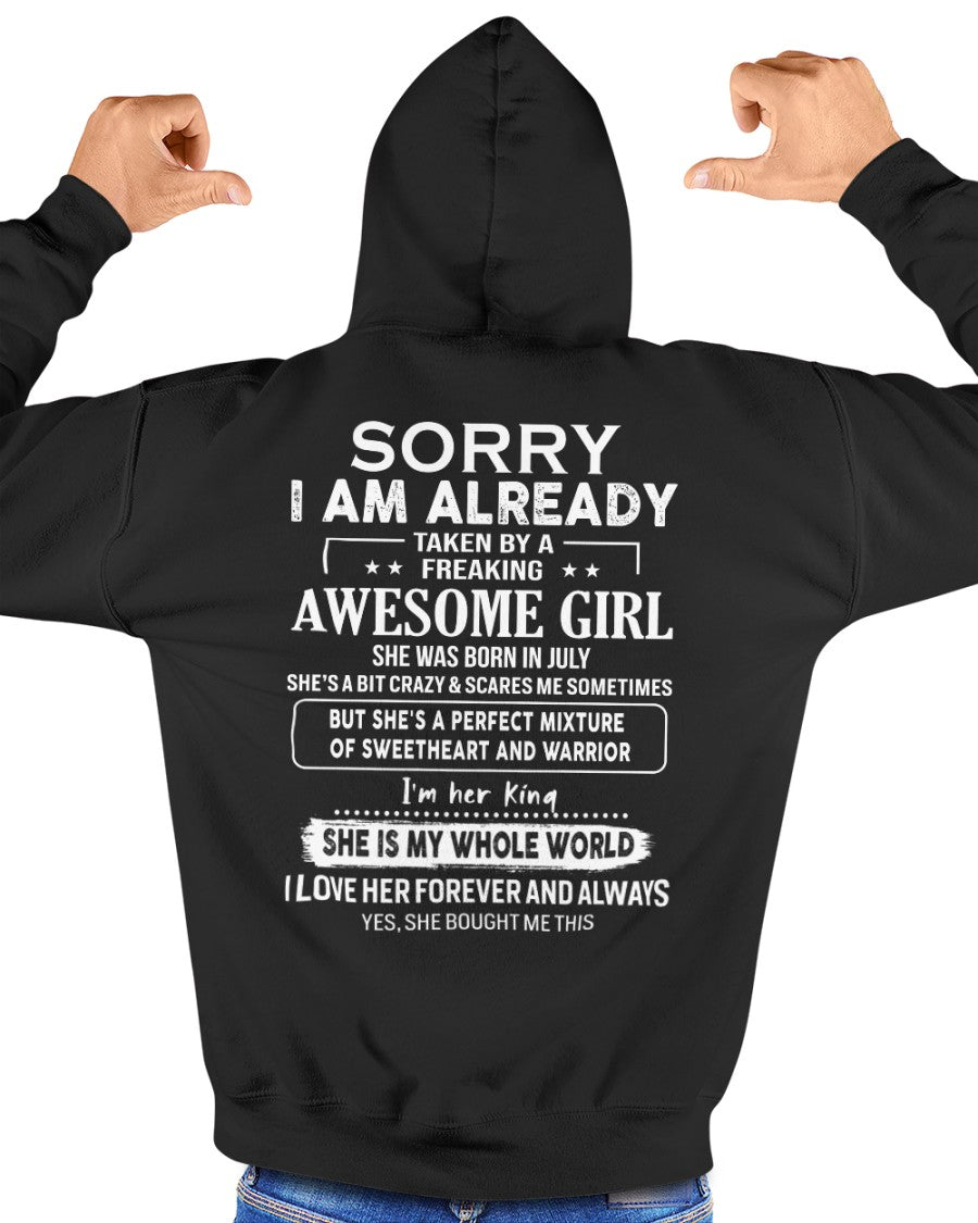 July - Awesome girl - Perfect gift for your boyfriend - (SKU04-86-07) - From Wife NGHL07