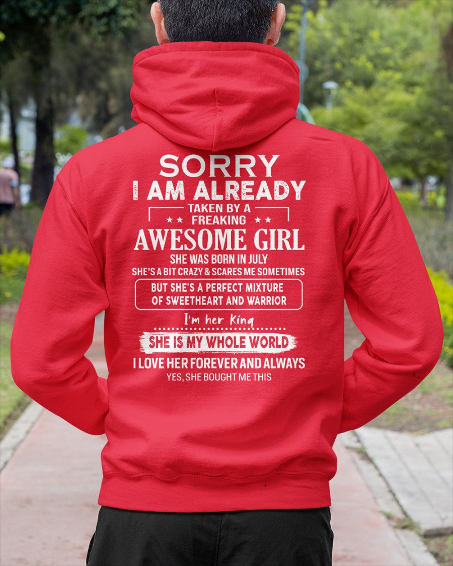 July - Awesome girl - Perfect gift for your boyfriend - (SKU04-86-07) - From Wife NGHL07
