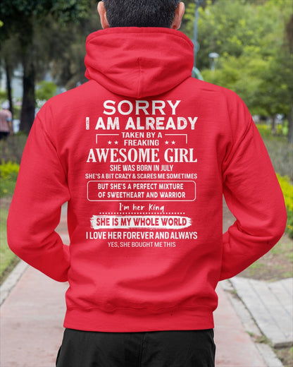 July - Awesome girl - Perfect gift for your boyfriend - (SKU04-86-07) - From Wife NGHL07