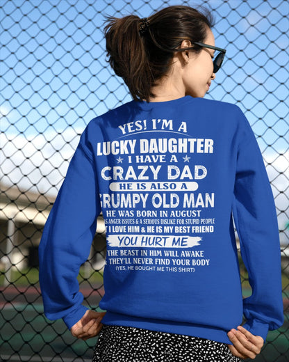 August - Awesome Grumpy Old Dad - Special gift for your daughter From Dad - NGHL08 (SKU10-50-08)