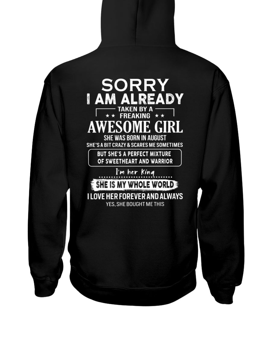 August - Awesome girl - Perfect gift for your boyfriend - (SKU04-86-08) - From Wife NGHL08
