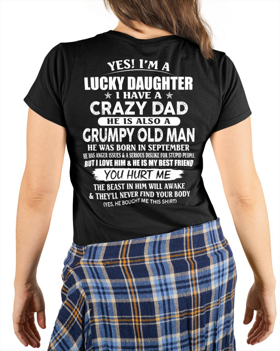 September - Awesome Grumpy Old Dad - Special gift for your daughter From Dad - NGHL09 (SKU10-50-09)