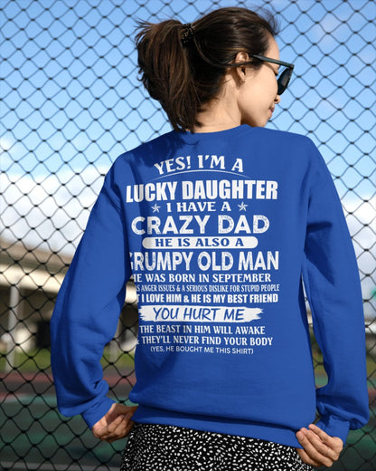 September - Awesome Grumpy Old Dad - Special gift for your daughter From Dad - NGHL09 (SKU10-50-09)
