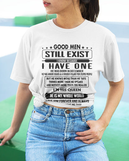 December - Good men Still Exist - gift for your girlfriend, wife from Husband - NGHL12 (SKU-GM-12)