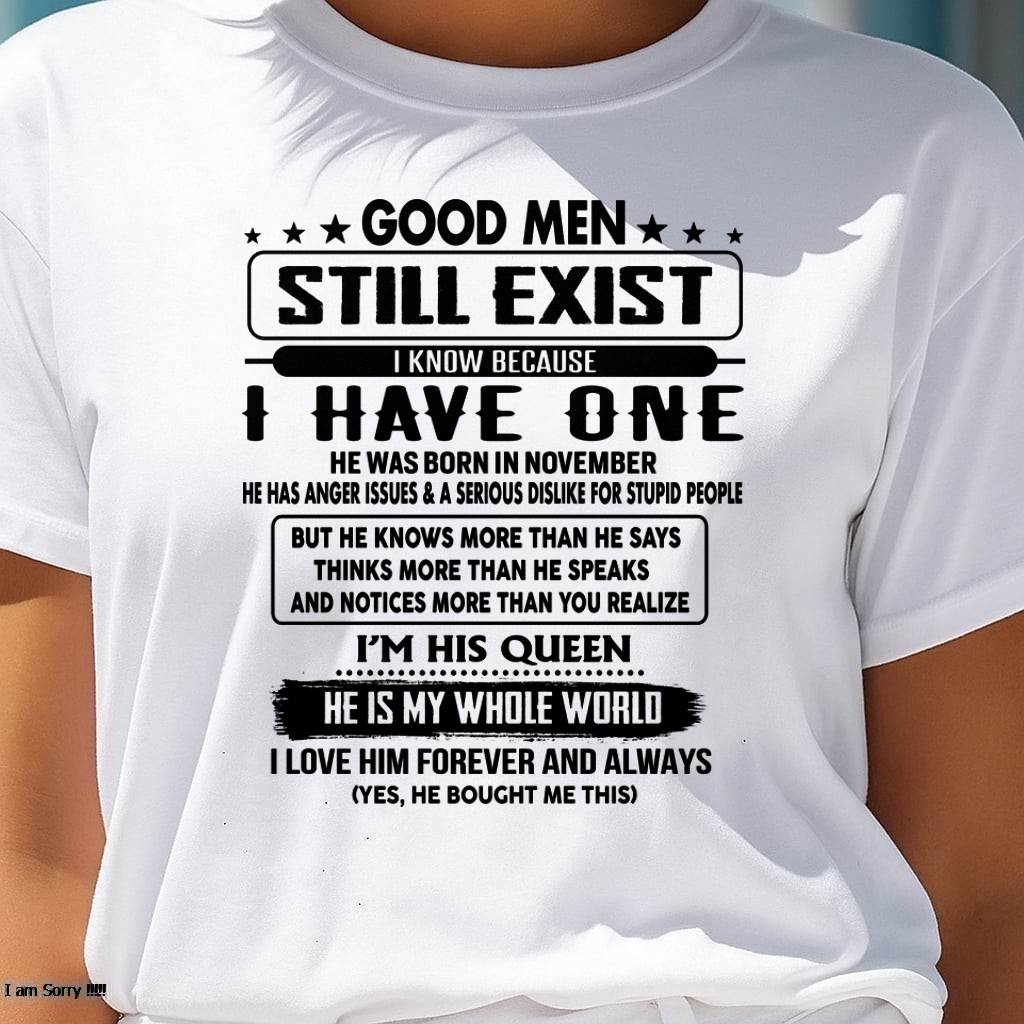 November - Good men Still Exist - gift for your girlfriend, wife from Husband - NGHL11 (SKU-GM-11)
