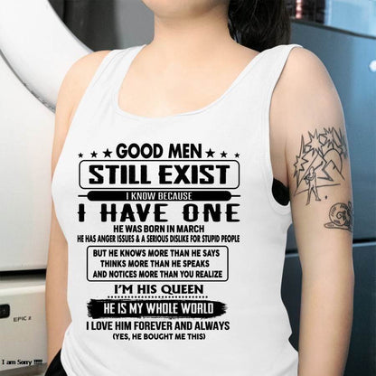 March - Good men Still Exist - gift for your girlfriend, wife from Husband - NGHL03 (SKU-GM-03)