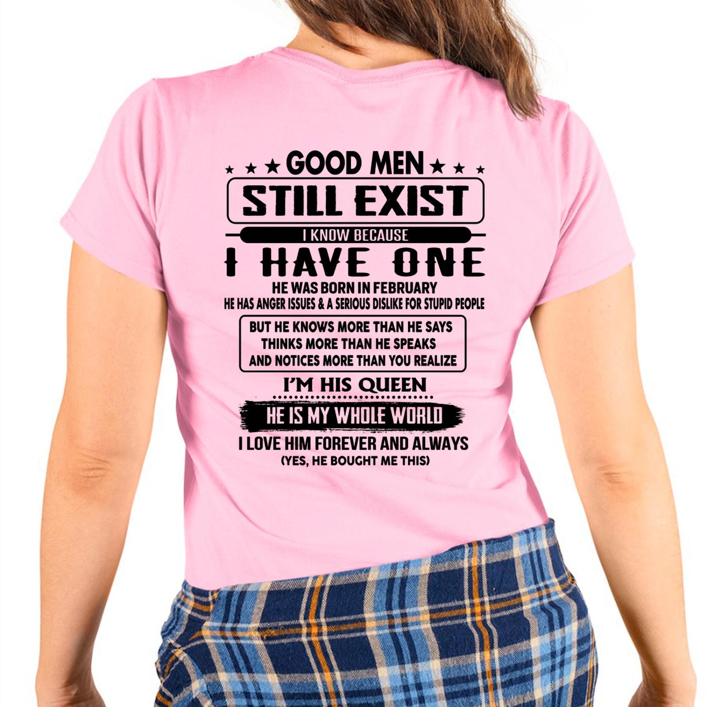 February - Good men Still Exist - gift for your girlfriend, wife from Husband - NGHL02 (SKU-GMSAU-02)