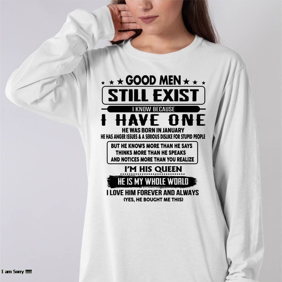 January - Good men Still Exist - gift for your girlfriend, wife from Husband - NGHL01 (SKU-GM-01)