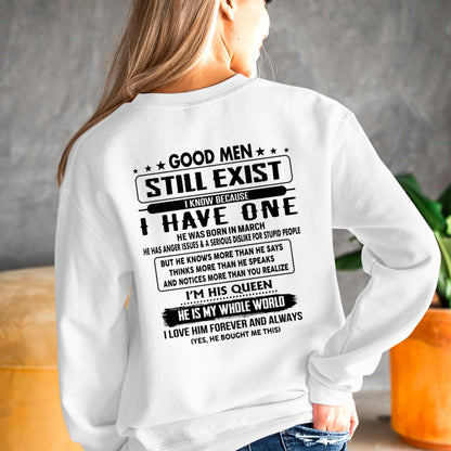 March - Good men Still Exist - gift for your girlfriend, wife from Husband - NGHL03 (SKU-GMSAU-03)