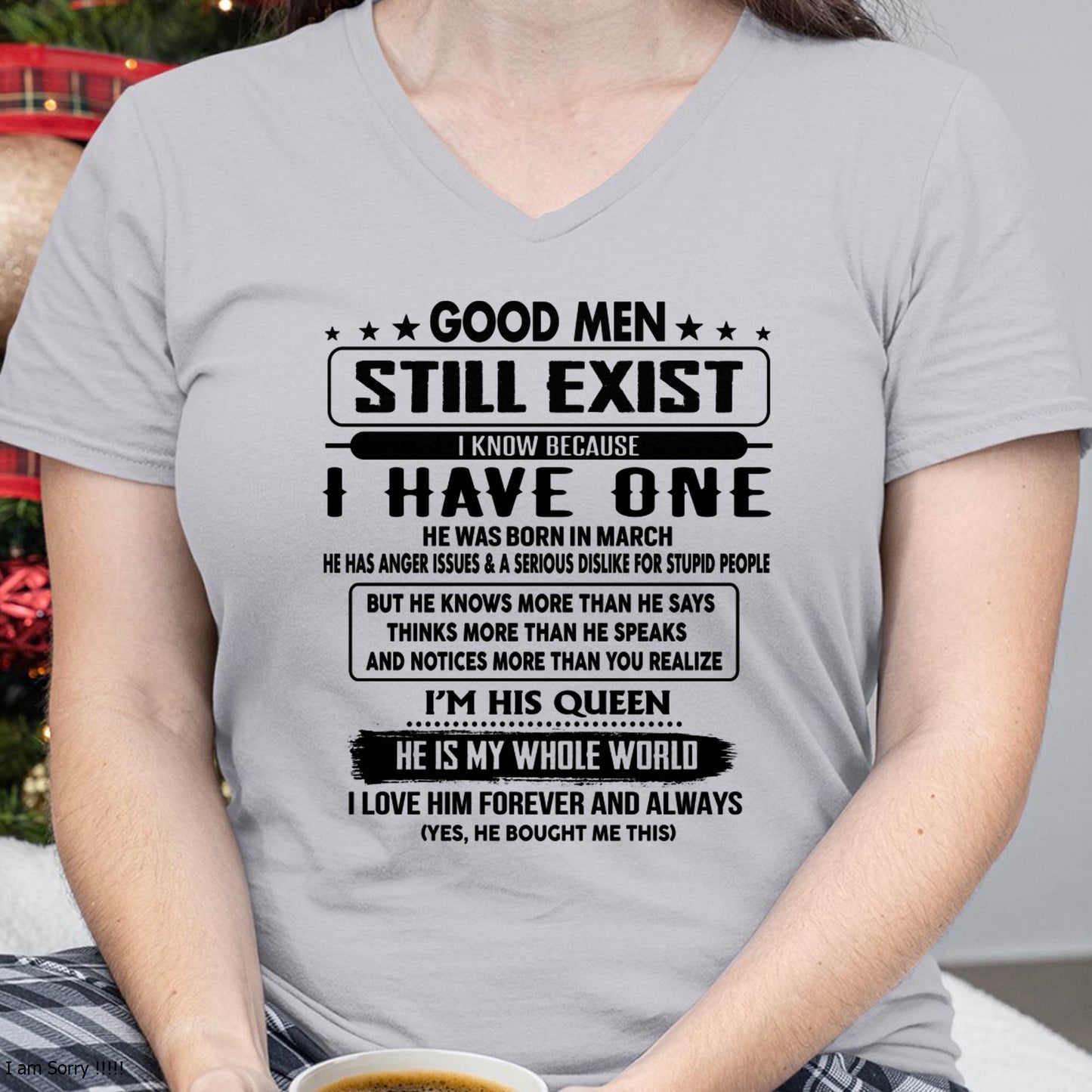 March - Good men Still Exist - gift for your girlfriend, wife from Husband - NGHL03 (SKU-GM-03)