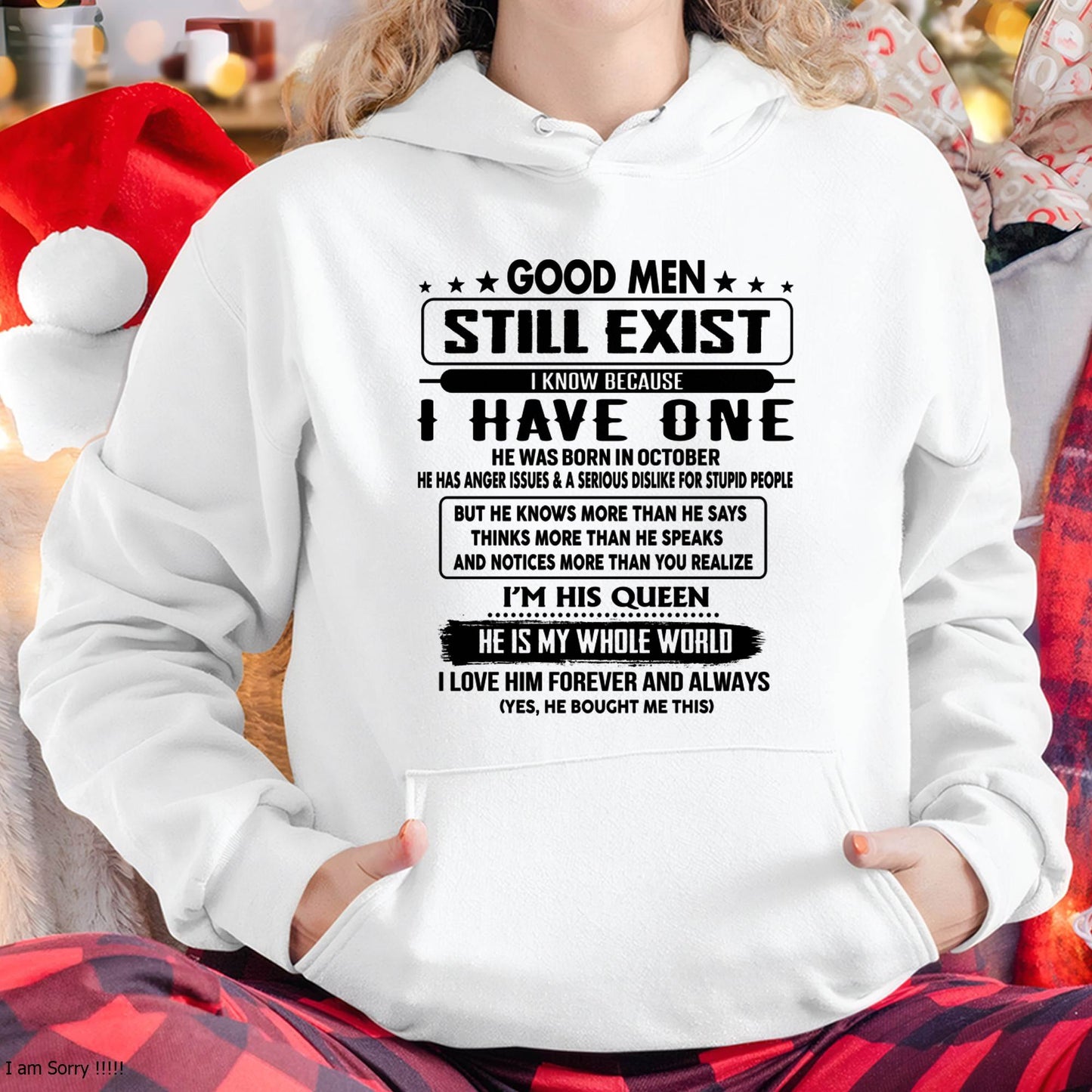 October - Good men Still Exist - gift for your girlfriend, wife from Husband - NGHL10 (SKU-GM-10)