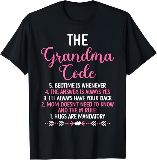 THE GRANDMA CODE T SHIRT - From grandma NGHL00