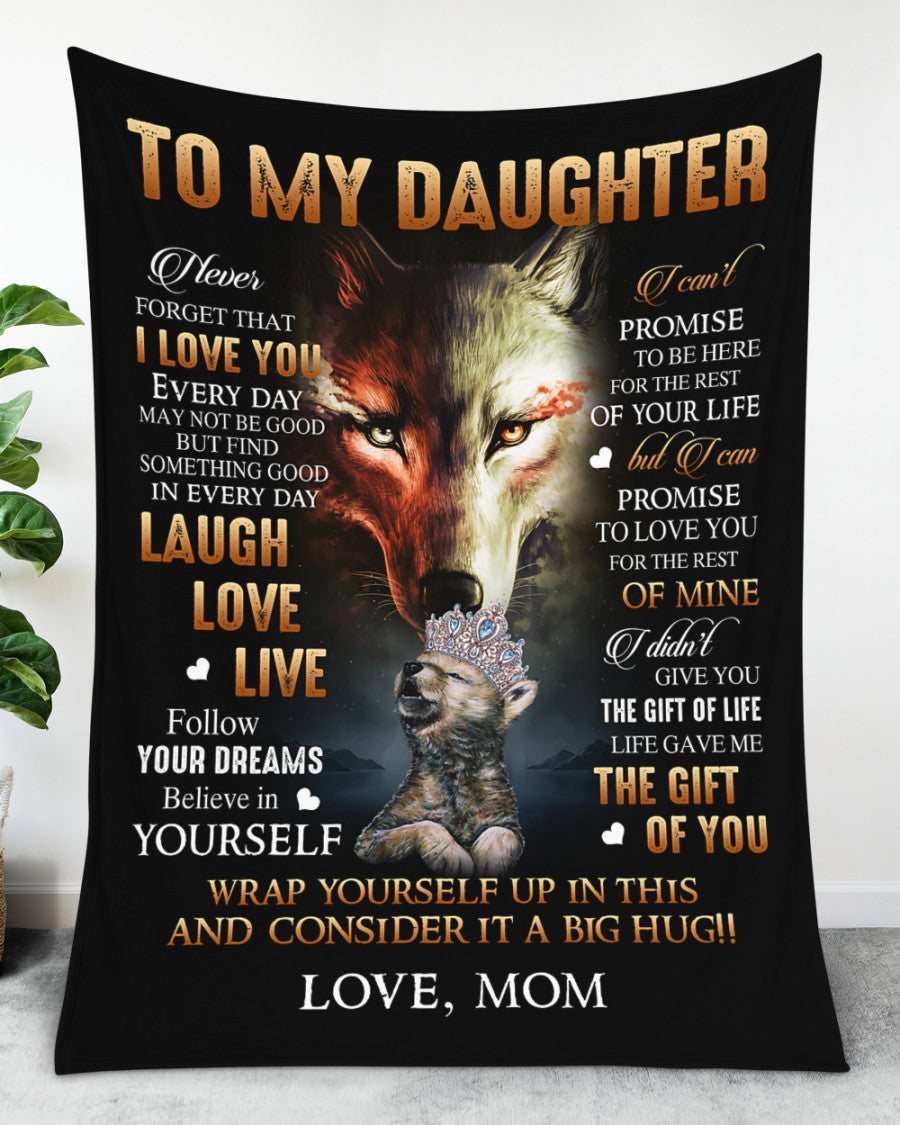 To My Daughter From Mom Blanket