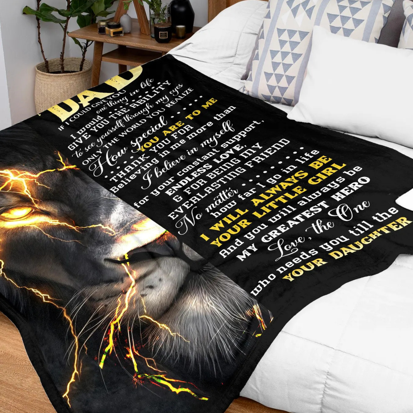 Special Gift For Dad Blanket - From Daughter