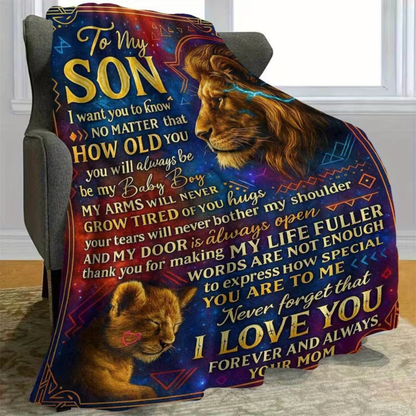 To My Son Blanket – A Cozy Hug from Mom