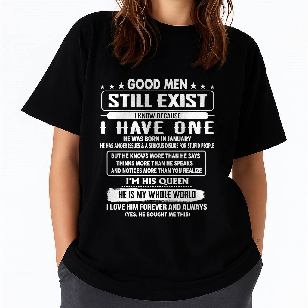 January - Good men Still Exist - gift for your girlfriend, wife from Husband - NGHL01 (SKU2602-42-01)