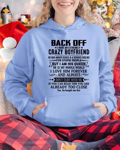Back Off I Have An Extremely Crazy Boyfriend - - Gift For Wife From Husband - NGHL00 (SKUT-BACKOFF-00)