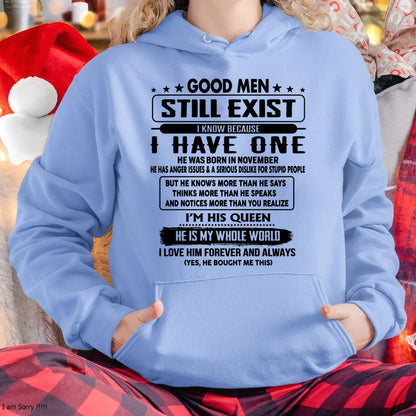 November - Good men Still Exist - gift for your girlfriend, wife from Husband - NGHL11 (SKU-GM-11)