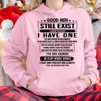 December - Good men Still Exist - gift for your girlfriend, wife from Husband - NGHL12 (SKU-GM-12)