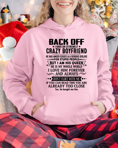 Back Off I Have An Extremely Crazy Boyfriend - - Gift For Wife From Husband - NGHL00 (SKUT-BACKOFF-00)