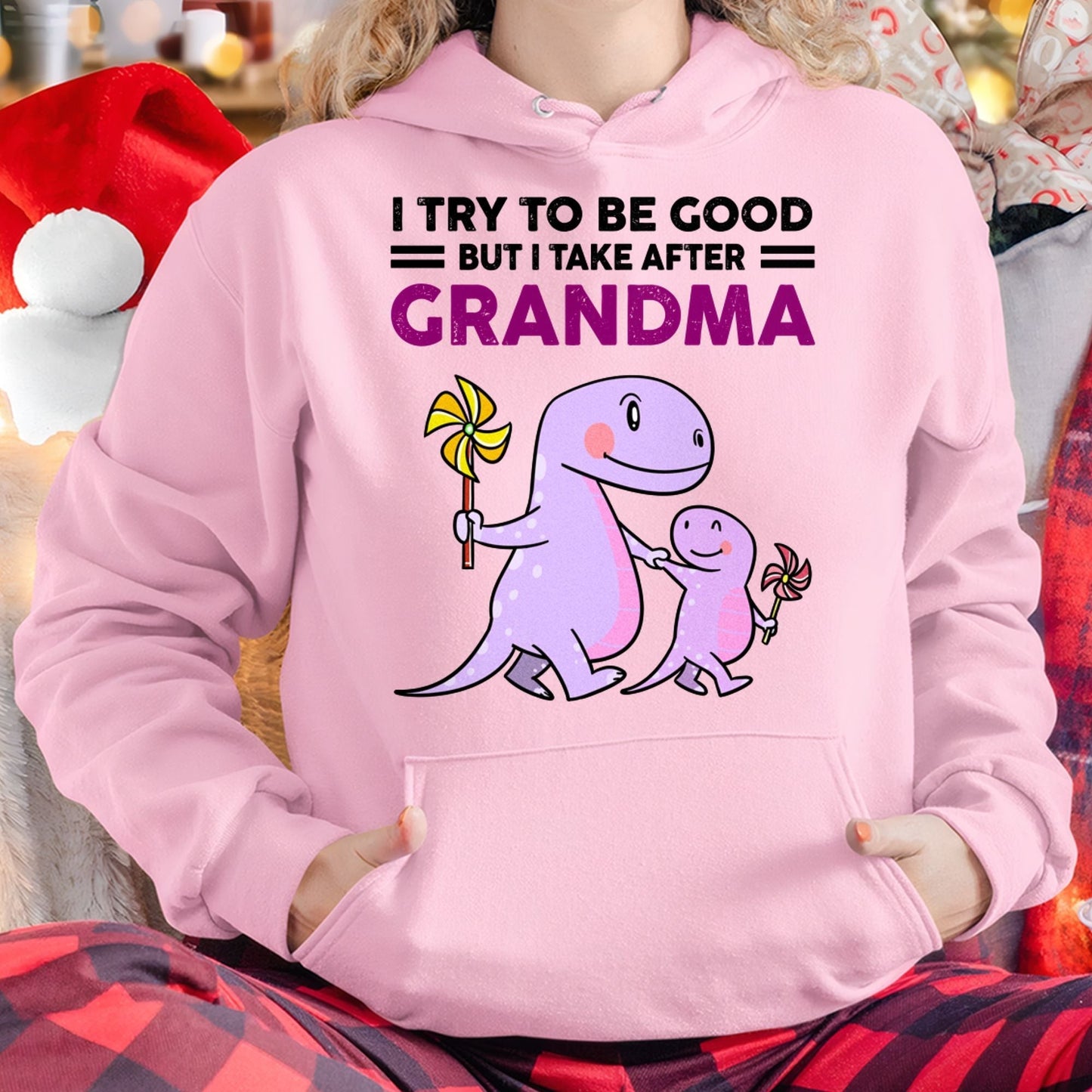 TRY TO BE GOOD BUT I TAKE AFTER GRANDMA- For granddaughter T shirt NGHL00 (SKU07-87)