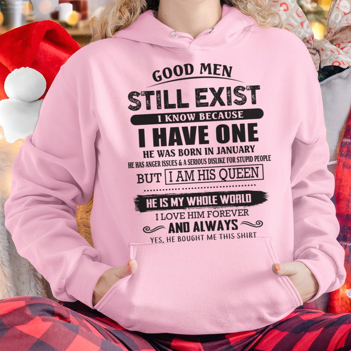 January - Good Men Still Exist - Perfect Gift For Your Girlfriend, Wife From Husband / Man - NGHL01 (SKU07-166-01)