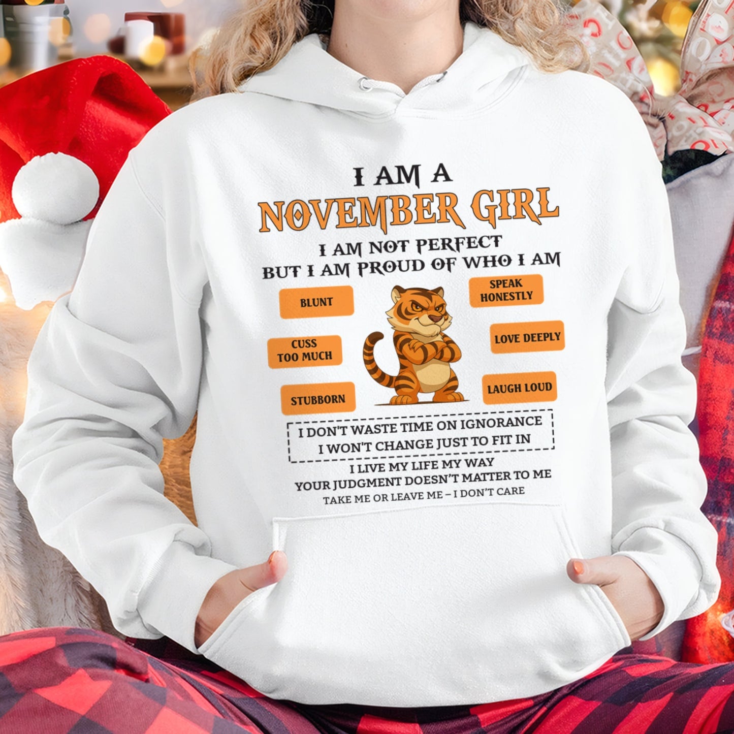 "I AM A NOVEMBER GIRL" - Birthday Gift For November Girls - FMA NGHL11 (SKU26T-01-62-11)