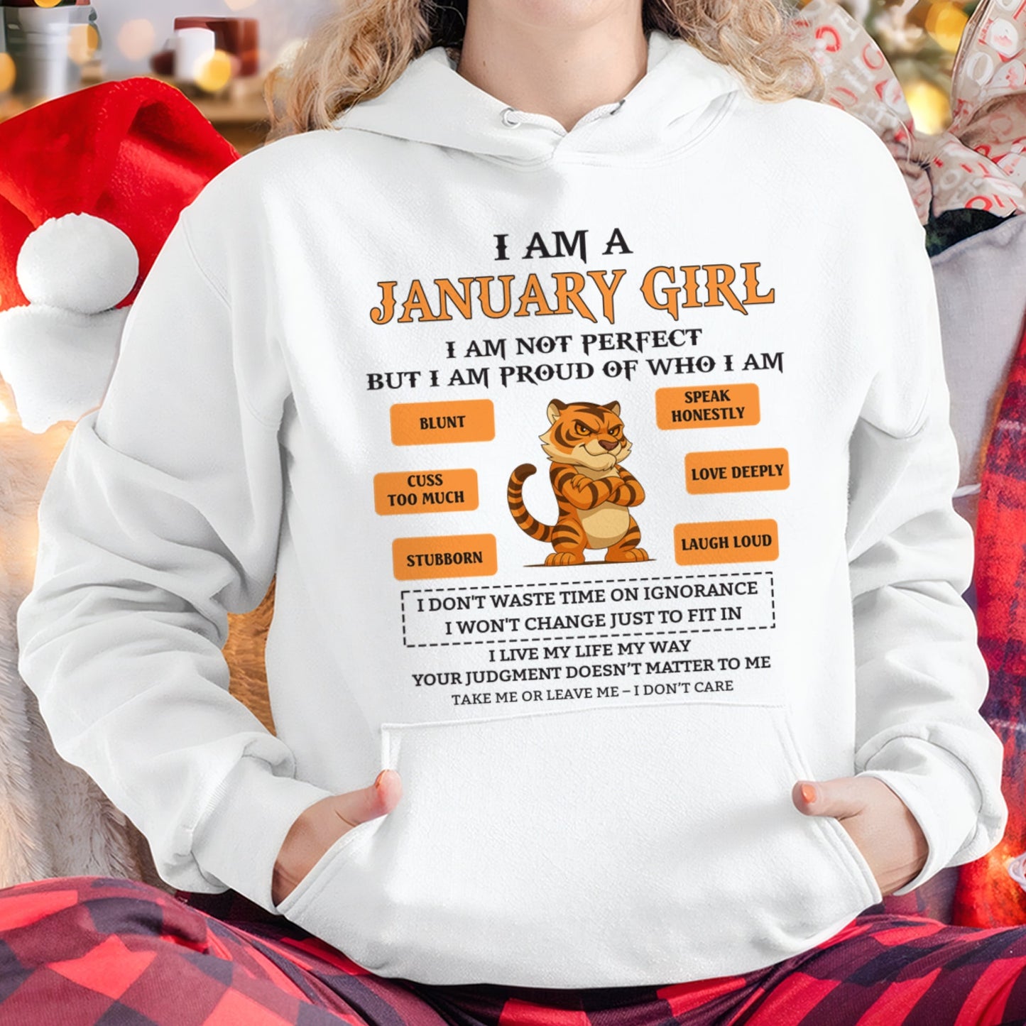 "I AM A JANUARY GIRL" - Birthday Gift For January Girls - FMA NGHL01 (SKU26T-01-62-01)