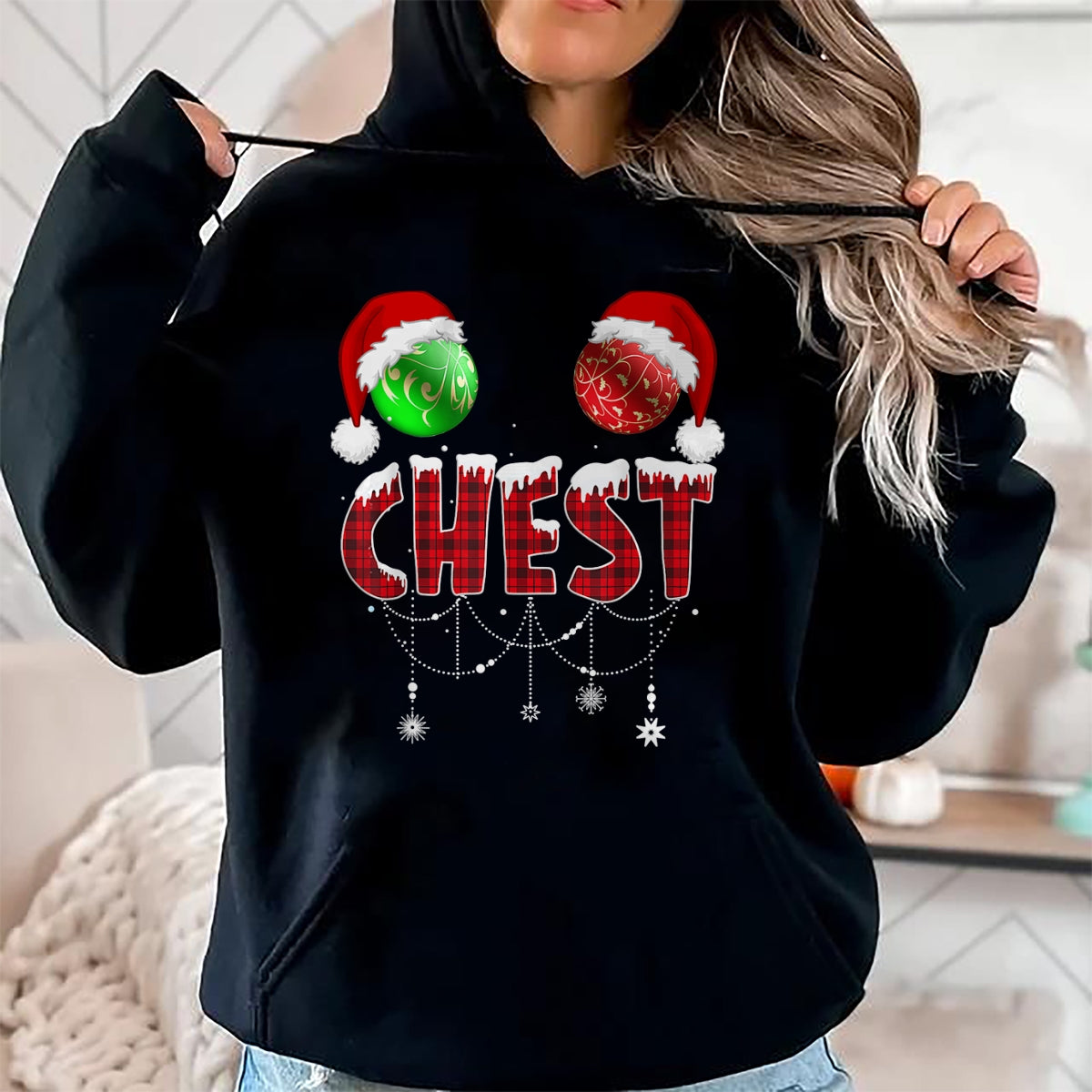 Chest Nuts Christmas Shirt Funny Matching Couple Chestnuts T-Shirt - Christmas Unisex T-Shirt/Hoodie/Sweatshirt - NGHL00