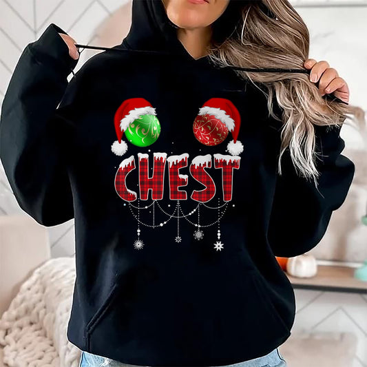 Chest Nuts Christmas Shirt Funny Matching Couple Chestnuts T-Shirt - Christmas Unisex T-Shirt/Hoodie/Sweatshirt - NGHL00