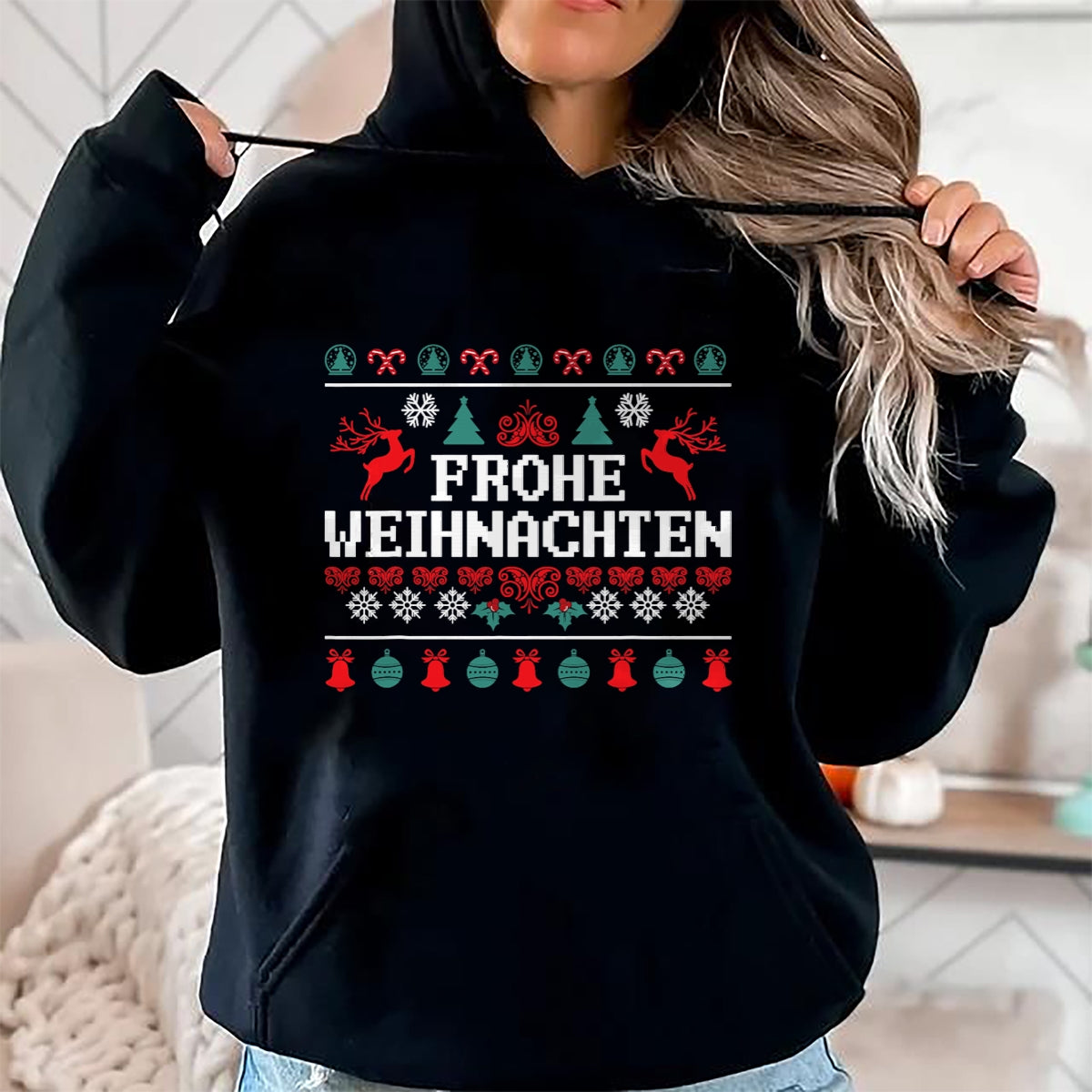 Frohe Weihnachten German Merry Christmas Holidays Germany T-Shirt - Christmas Unisex T-Shirt/Hoodie/Sweatshirt - NGHL00