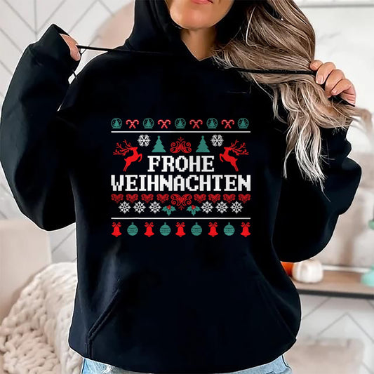 Frohe Weihnachten German Merry Christmas Holidays Germany T-Shirt - Christmas Unisex T-Shirt/Hoodie/Sweatshirt - NGHL00