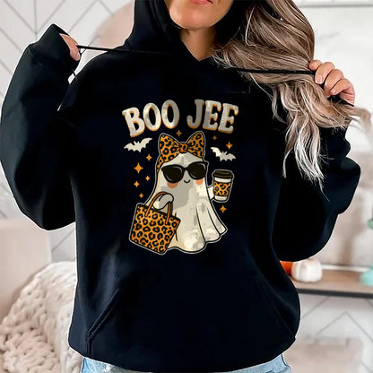 Boo JEE Ghost Shirt Halloween Women Girls Boojee Halloween T-Shirt - Halloween Unisex T-Shirt/Hoodie - NGHL00